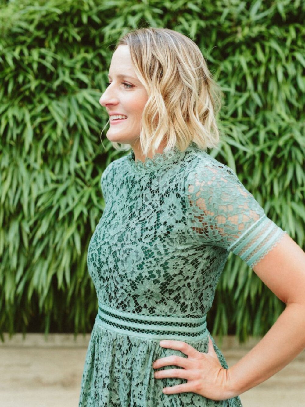 Baltic Born Lace Green Midi Wedding Guest Dress π Size S - Picture 6 of 10